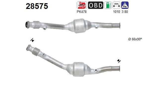 Catalyseur (Pot catalytique) AS ref. 28575