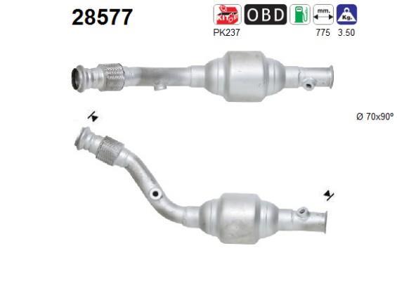 Catalyseur (Pot catalytique) AS 28577