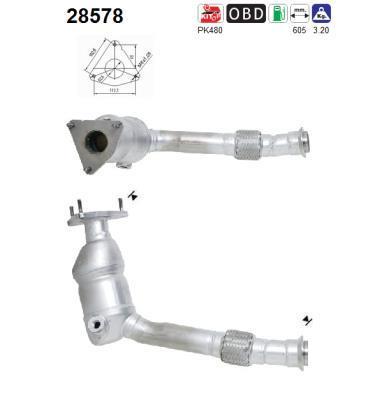 Catalyseur (Pot catalytique) AS 28578