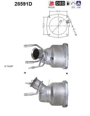 Catalyseur (Pot catalytique) AS 28591D