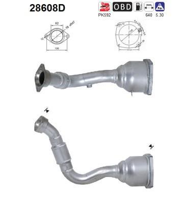 Catalyseur (Pot catalytique) AS ref. 28608D
