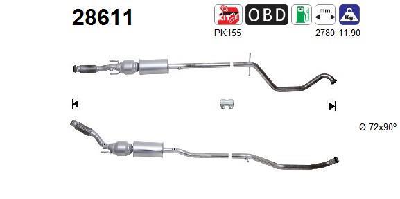 Catalyseur (Pot catalytique) AS 28611