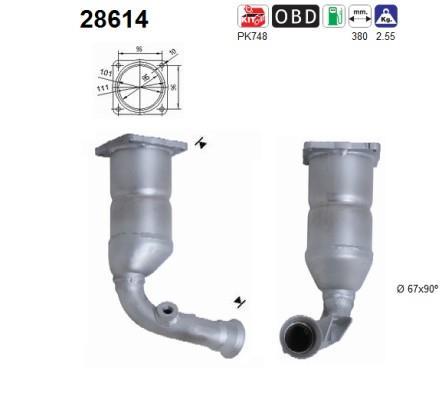 Catalyseur (Pot catalytique) AS ref. 28614