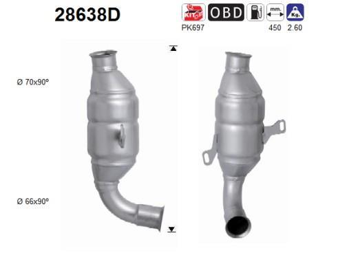 Catalyseur (Pot catalytique) AS 28638D