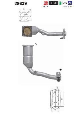 Catalyseur (Pot catalytique) AS 28639