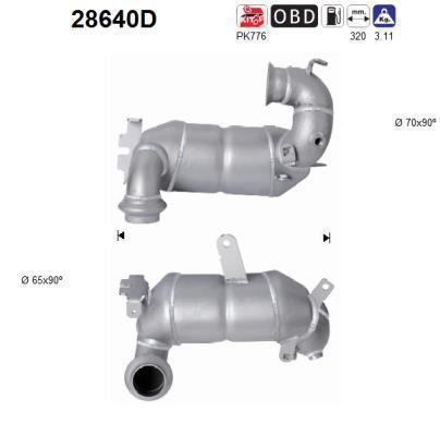 Catalyseur (Pot catalytique) AS 28640D