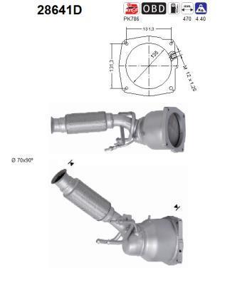 Catalyseur (Pot catalytique) AS ref. 28641D