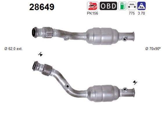 Catalyseur (Pot catalytique) AS 28649