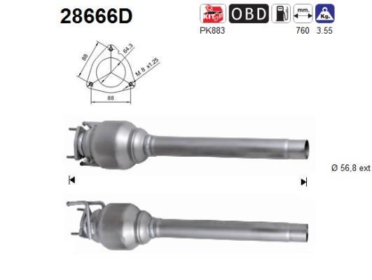 Catalyseur (Pot catalytique) AS 28666D