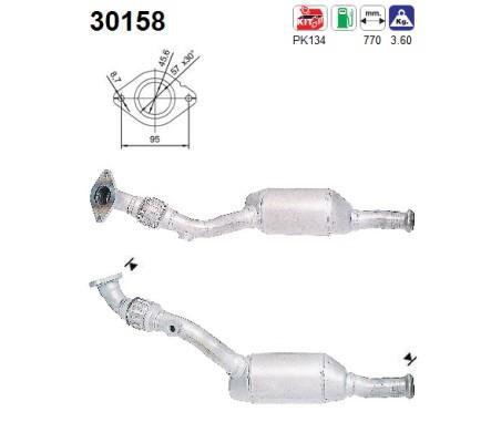 Catalyseur (Pot catalytique) AS ref. 30158