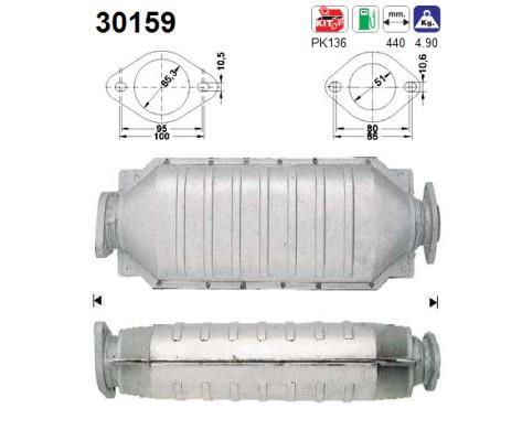 Catalyseur (Pot catalytique) AS 30159