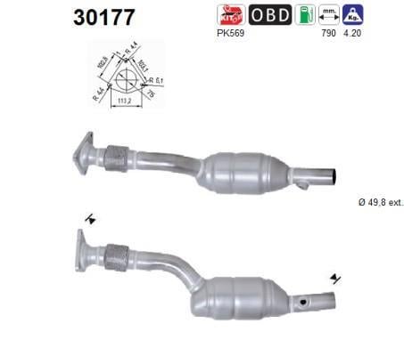 Catalyseur (Pot catalytique) AS ref. 30177