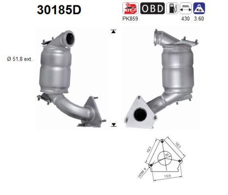 Catalyseur (Pot catalytique) AS 30185D