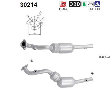 Catalyseur (Pot catalytique) AS ref. 30214