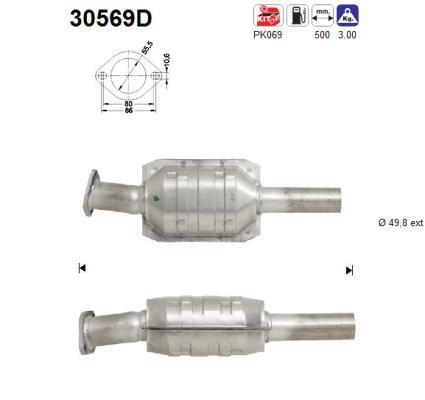 Catalyseur (Pot catalytique) AS ref. 30569D