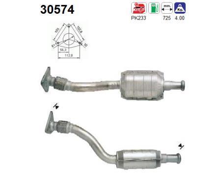 Catalyseur (Pot catalytique) AS 30574