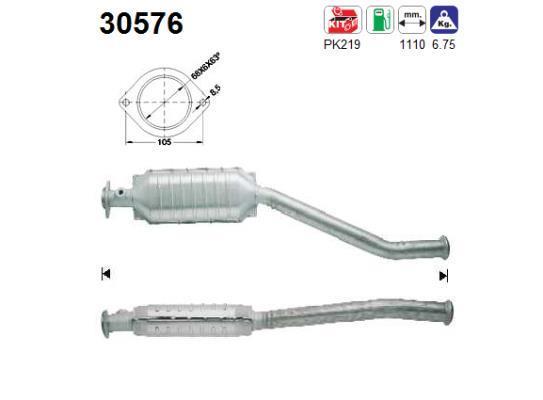 Catalyseur (Pot catalytique) AS ref. 30576