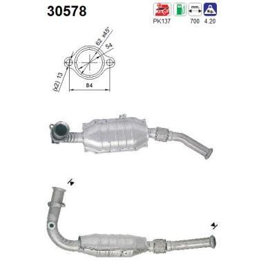 Catalyseur (Pot catalytique) AS ref. 30578