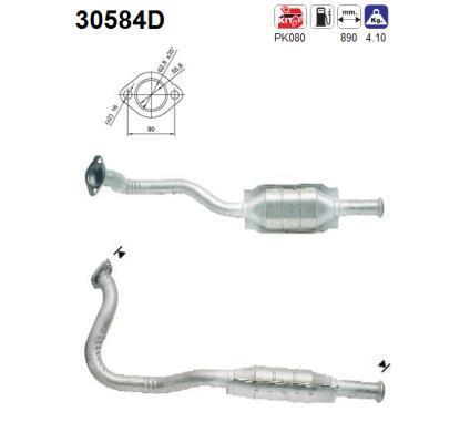 Catalyseur (Pot catalytique) AS ref. 30584D
