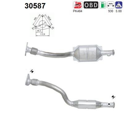 Catalyseur (Pot catalytique) AS ref. 30587