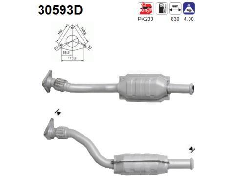 Catalyseur (Pot catalytique) AS 30593D
