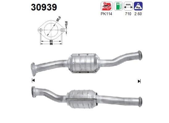 Catalyseur (Pot catalytique) AS 30939