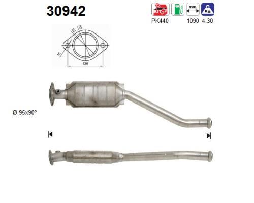 Catalyseur (Pot catalytique) AS 30942