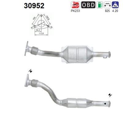 Catalyseur (Pot catalytique) AS ref. 30952