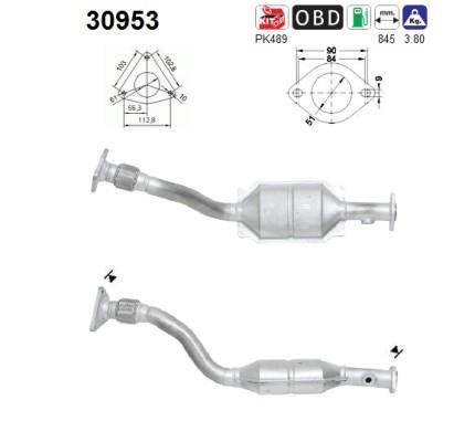 Catalyseur (Pot catalytique) AS 30953