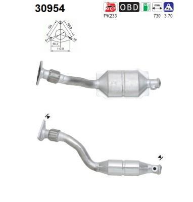 Catalyseur (Pot catalytique) AS 30954