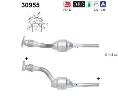 Catalyseur (Pot catalytique) AS 30955