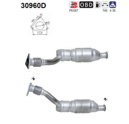Catalyseur (Pot catalytique) AS 30960D