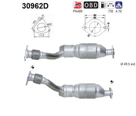 Catalyseur (Pot catalytique) AS ref. 30962D