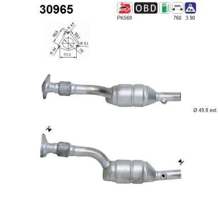 Catalyseur (Pot catalytique) AS ref. 30965