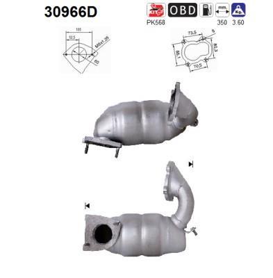 Catalyseur (Pot catalytique) AS 30966D