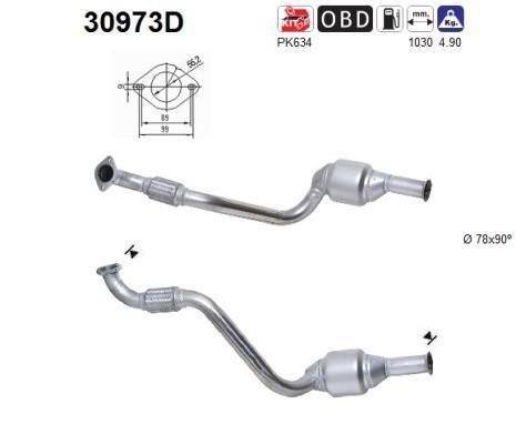 Catalyseur (Pot catalytique) AS ref. 30973D