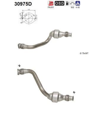 Catalyseur (Pot catalytique) AS ref. 30975D