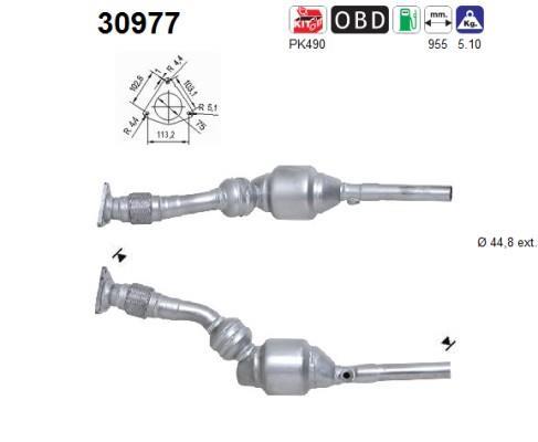Catalyseur (Pot catalytique) AS 30977