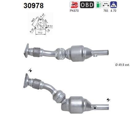 Catalyseur (Pot catalytique) AS 30978