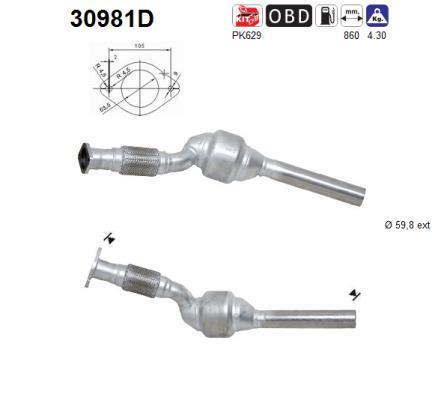 Catalyseur (Pot catalytique) AS 30981D