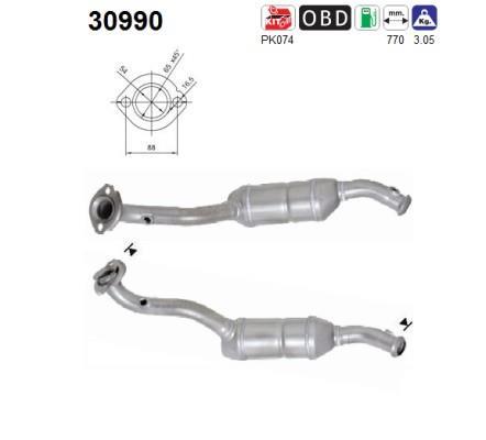 Catalyseur (Pot catalytique) AS ref. 30990