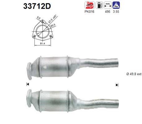Catalyseur (Pot catalytique) AS ref. 33712D