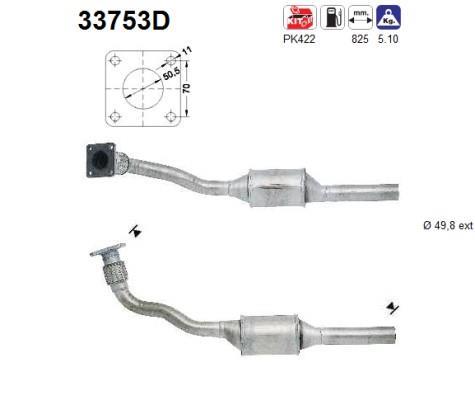 Catalyseur (Pot catalytique) AS ref. 33753D