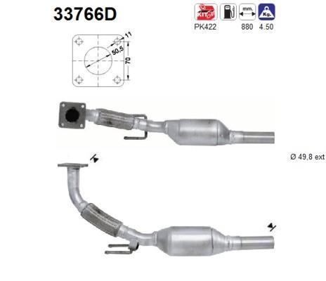Catalyseur (Pot catalytique) AS ref. 33766D
