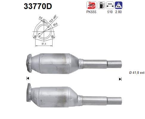 Catalyseur (Pot catalytique) AS 33770D