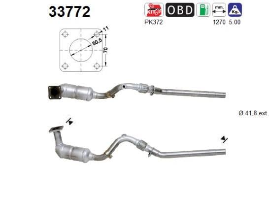 Catalyseur (Pot catalytique) AS ref. 33772