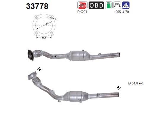 Catalyseur (Pot catalytique) AS 33778