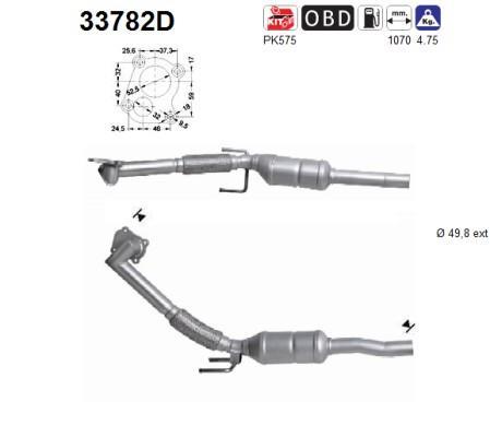 Catalyseur (Pot catalytique) AS ref. 33782D