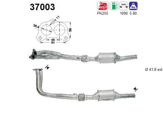 Catalyseur (Pot catalytique) AS 37003