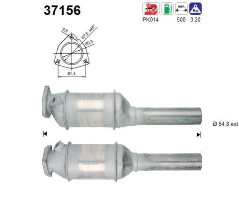 Catalyseur (Pot catalytique) AS ref. 37156